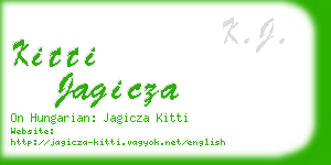 kitti jagicza business card